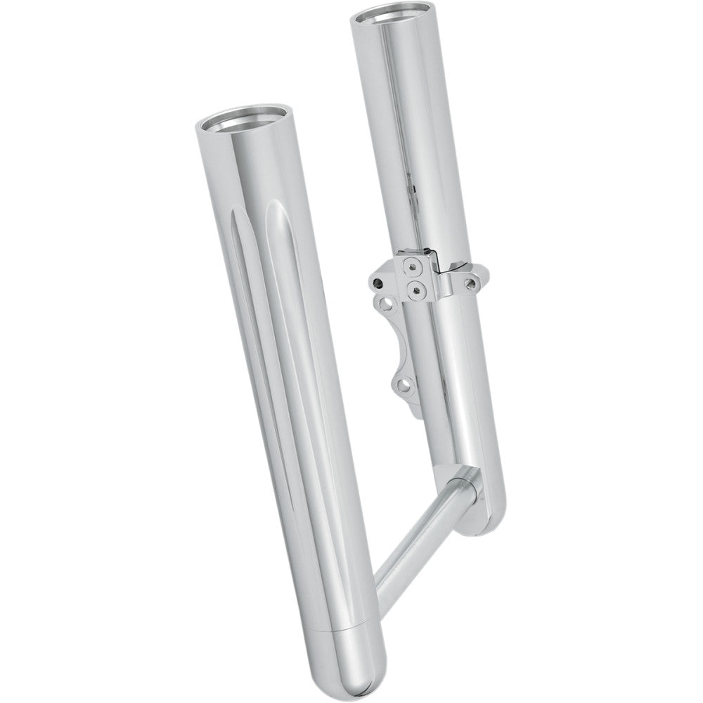 00-07 for Harley FLT Hot Legs Fork Legs Dual Disc Deep Cut Chrome 06-512