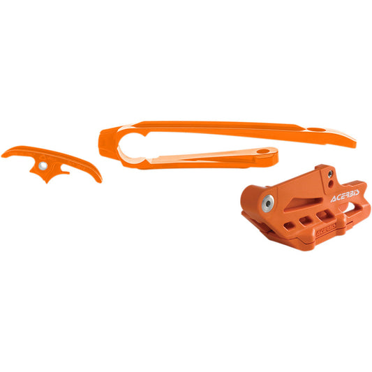 2017-2021 for KTM 350 EXC-F ACERBIS Chain Guide and Slider Kit EXC/EXC-F Orange