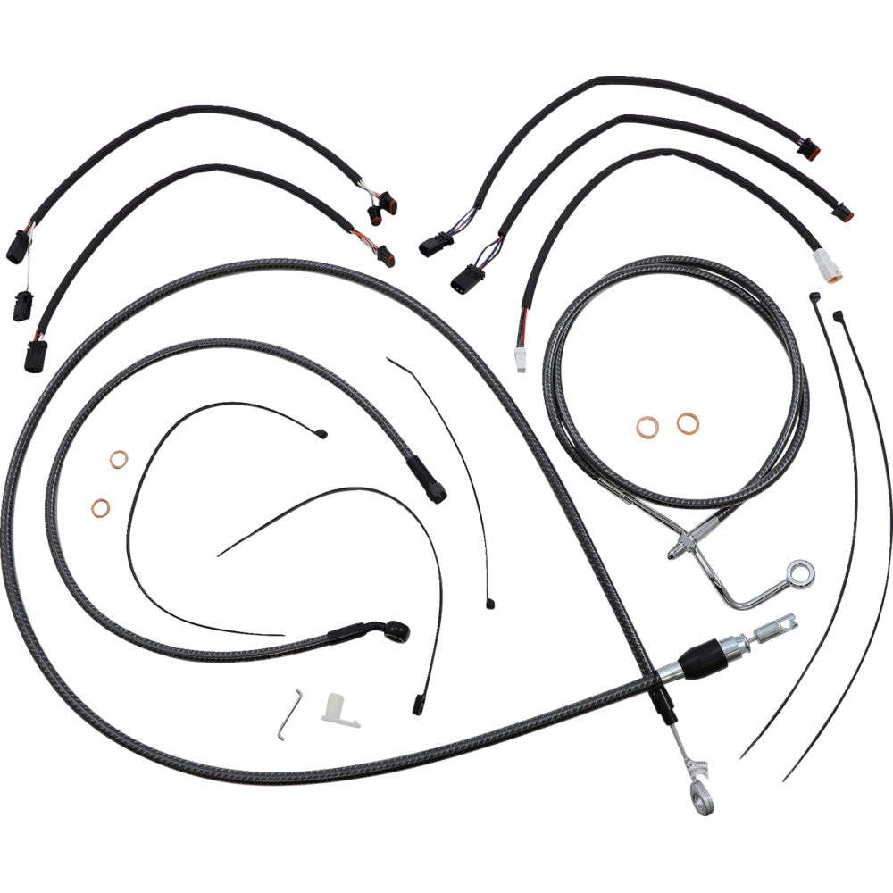 21-22 for Harley FLHRXS MAGNUM Control Cable Kit KARBONFIBR 15-17