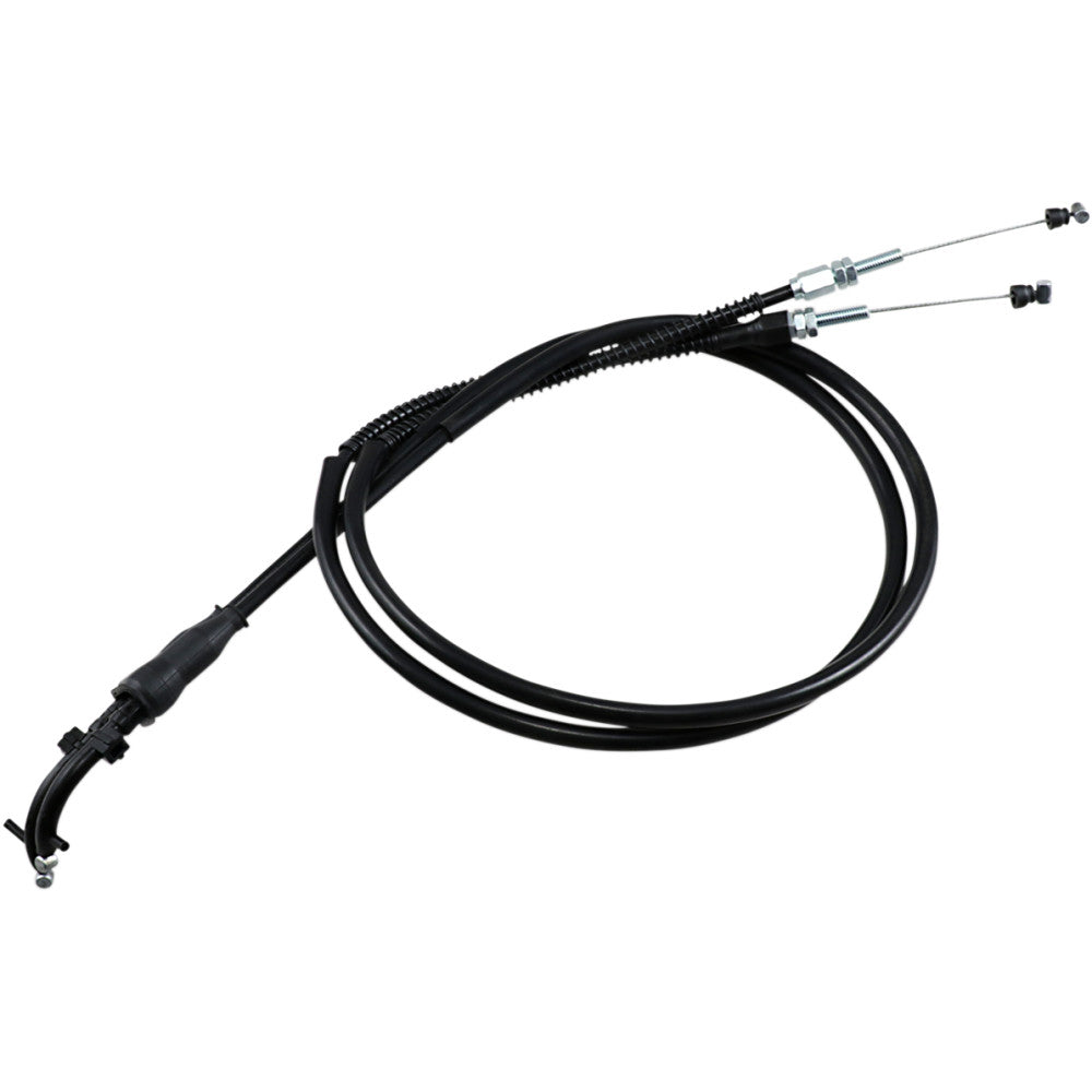 84-'89 for Yamaha XT600 MOTION PRO Black Vinyl Throttle Push-Pull Cable Set