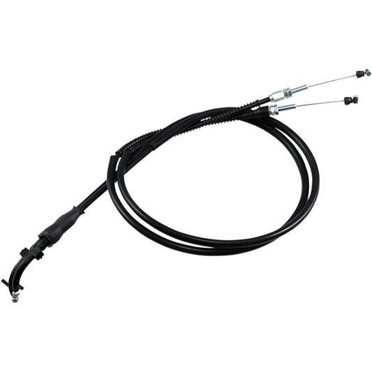 84-'89 for Yamaha XT600 MOTION PRO Black Vinyl Throttle Push-Pull Cable Set