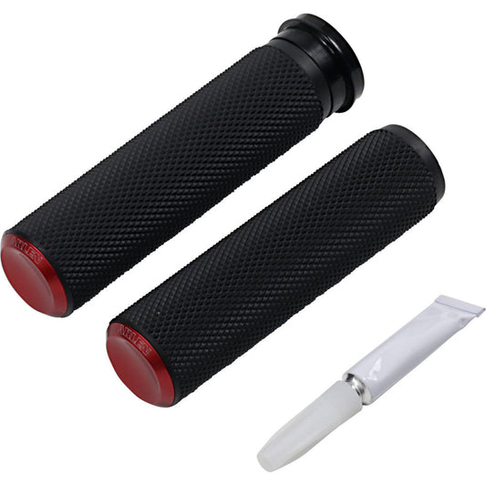 2018-2021 for Harley Softail Heritage Classic ARLEN NESS Grips Knurled TBW Red