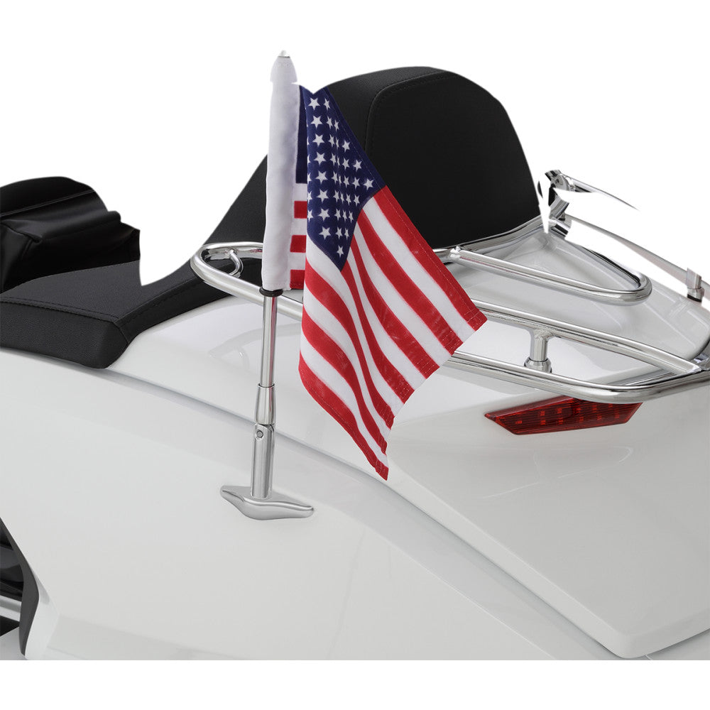 2018-2020 for Honda GL1800 Gold Wing SHOW CHROME Folding Flag Pole Chrome 52-965