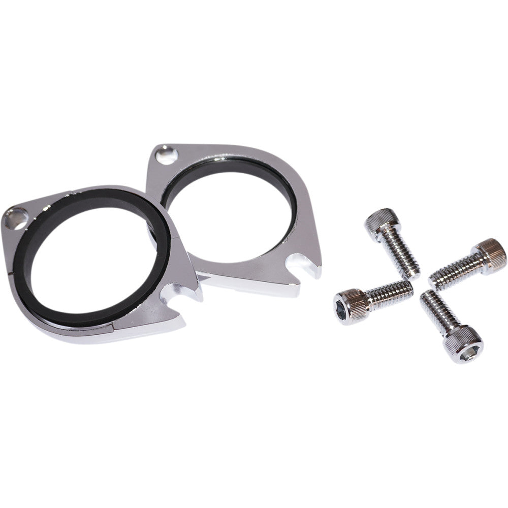 14-17 for Harley Street Glide Spec FLHXS Intake Flange with Seals Chrome Pair