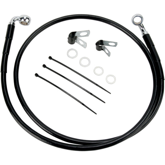 01-05 for Harley FXDL Drag Specialties Extended Front Brake Line Kit +2