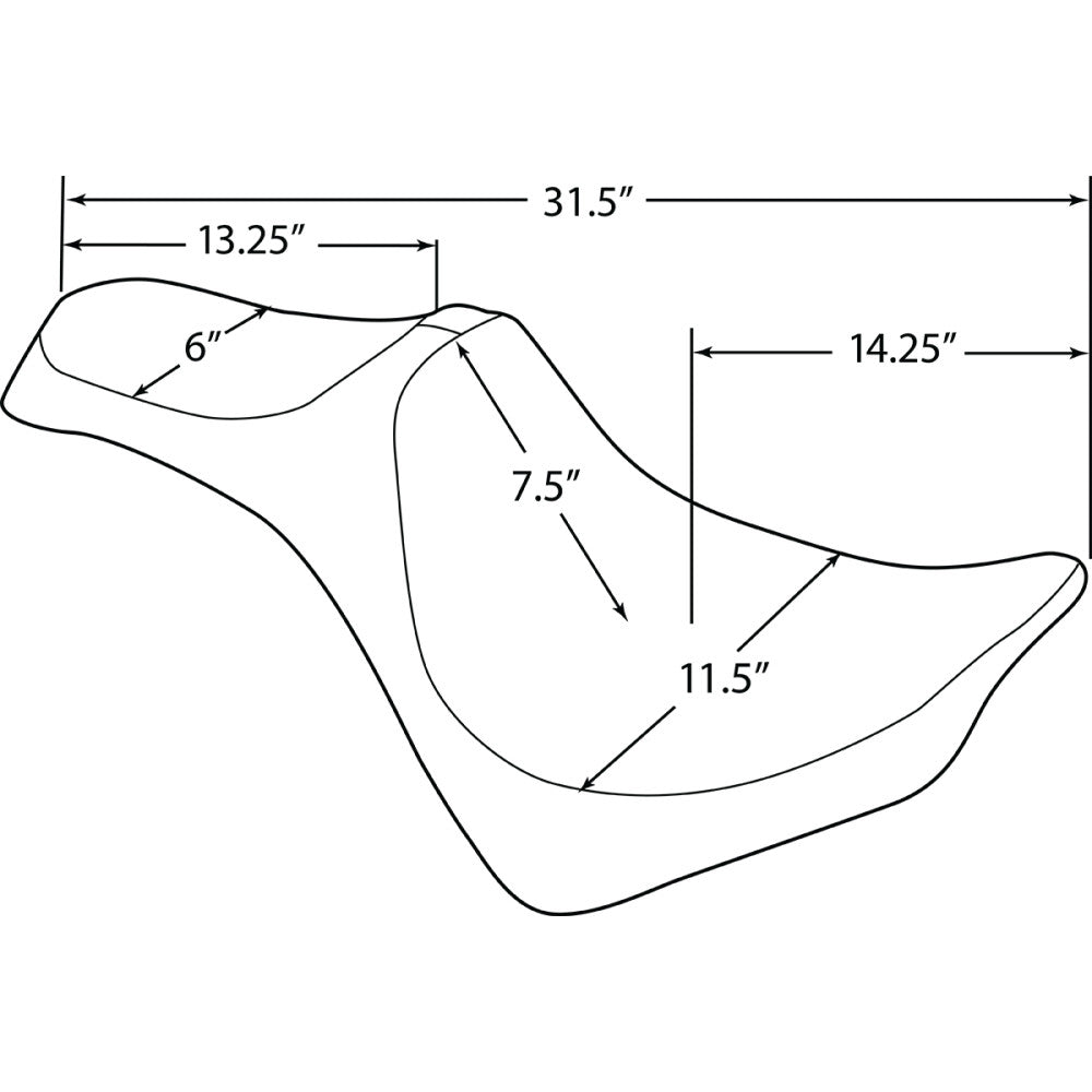 2018-2021 for Harley Softail Slim FLSL Predator III Seat Smooth Softail
