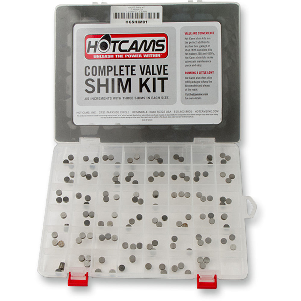 01-15 for Yamaha WR 250 F HOT CAMS Valve Shim Kit and Refill Package HCSHIM01