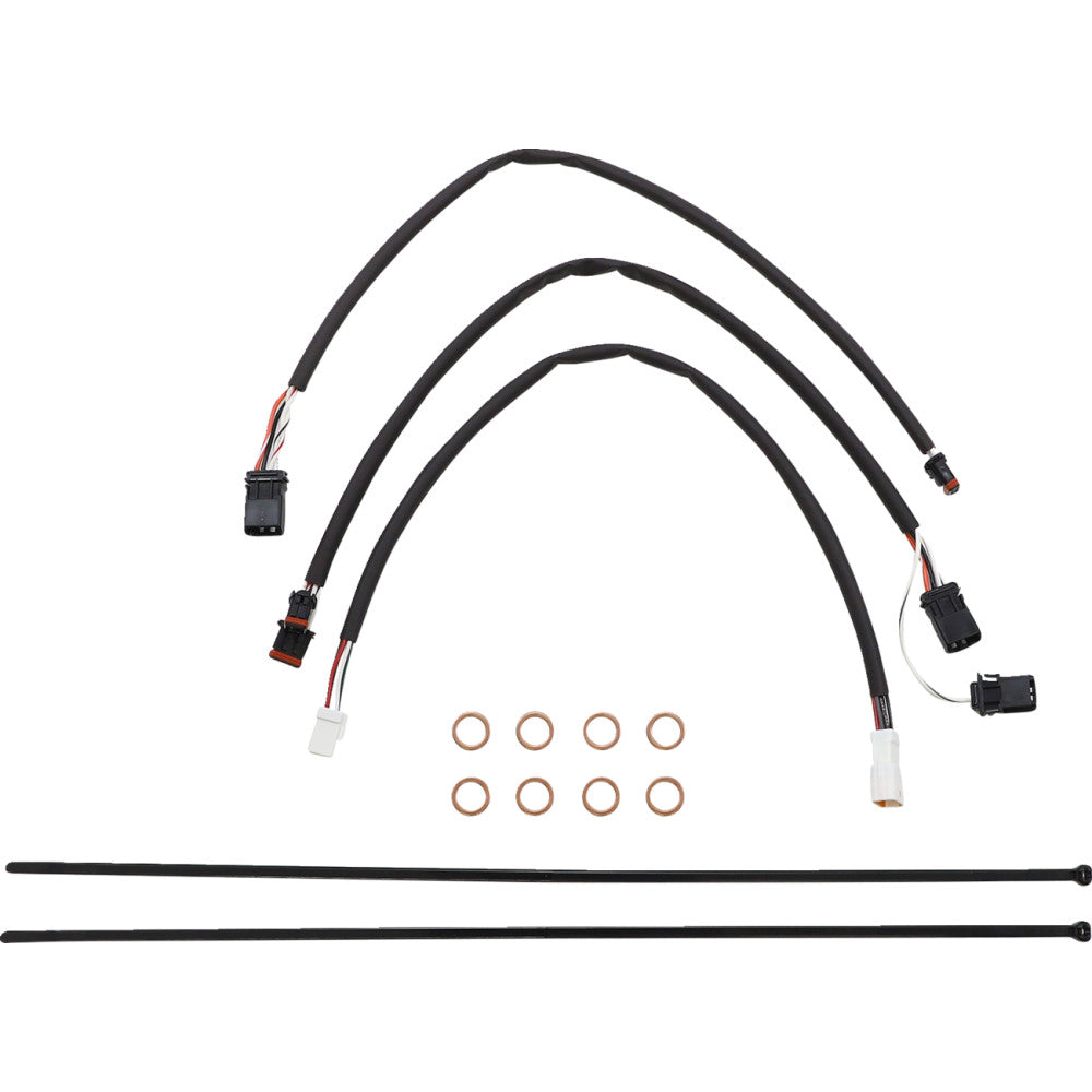 21-22 for Harley FLHR W/ABS MAGNUM Cable Kit XR Full Lines 12-14