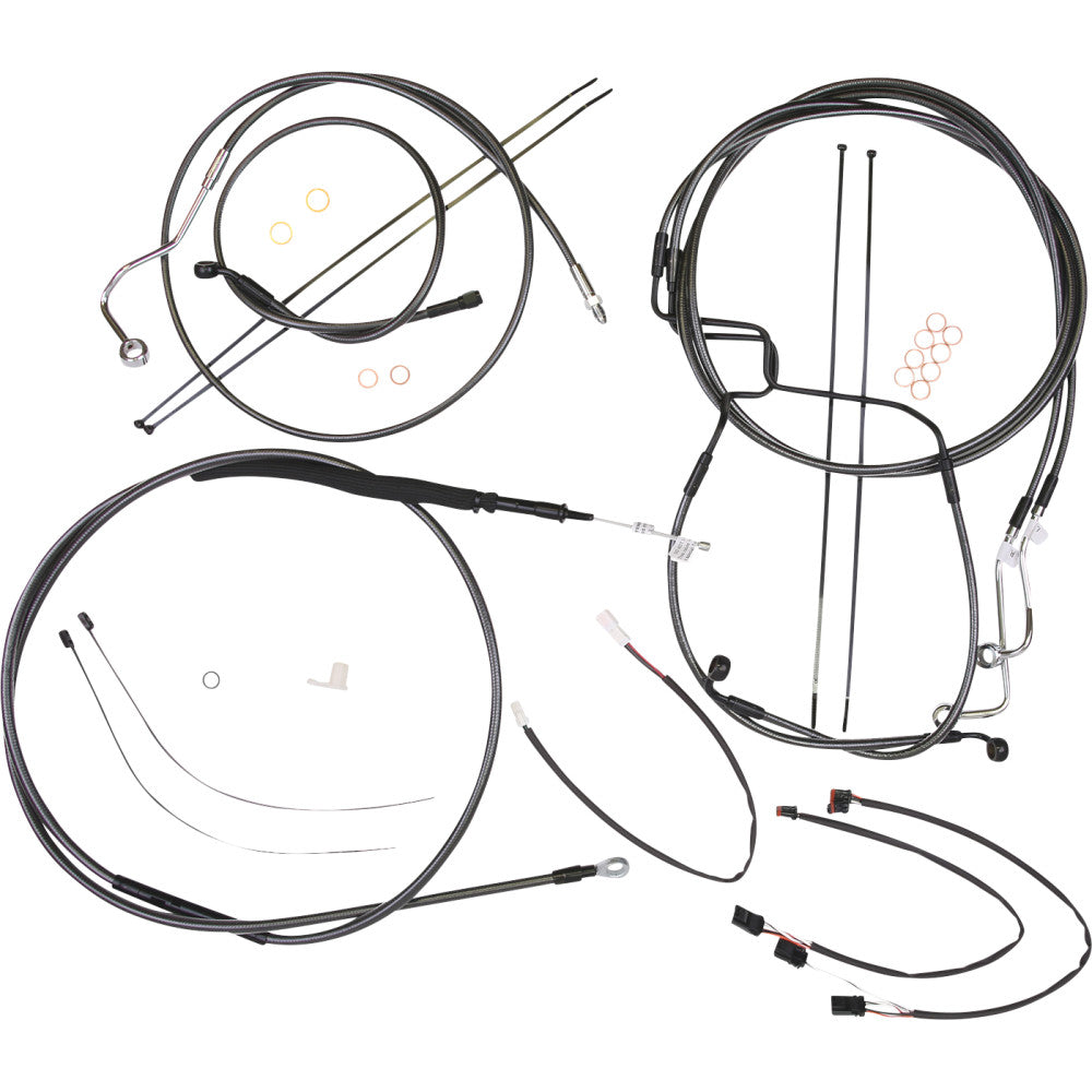 2021-2022 for Harley FLTRX/S/ST MAGNUM Control Cable Kit Black Pearl 15-17