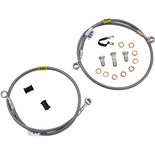 2001-2005 for Kawasaki ZRX 1200 R GALFER Brake Line Stainless Steel FK003D242-2
