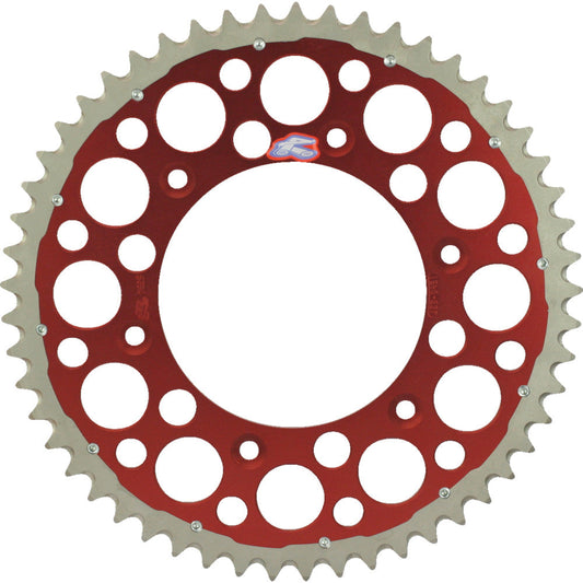 1983-2007 for Honda CR125R RENTHAL Twinring Rear Sprocket 49-Tooth Red