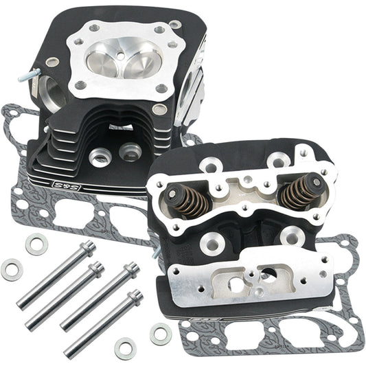 2004-2005 for Harley Super Glide Sport EFI FXDXI S&S CYCLE Cylinder Heads Black