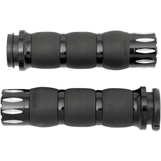 2018-2020 for Harley Softail Sport Glide FLSB Grips Rival Velvet Air TBW Black