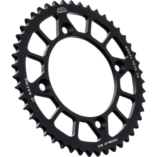 82-'01 for Suzuki RM80 JT Rear Racelite Sprocket Alum 47T-428 Blk Suz/Yam
