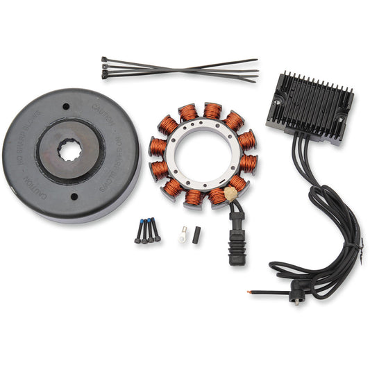 1993-1996 for Harley Wide Glide FXDWG 32A Charging Kit Black Regulator