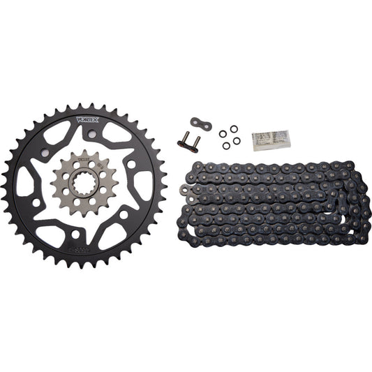 17 for Yamaha FZ-10 Sprocket/Chain Kit Stl/Stl 16/43T Sil Sx3 525-114L Blk