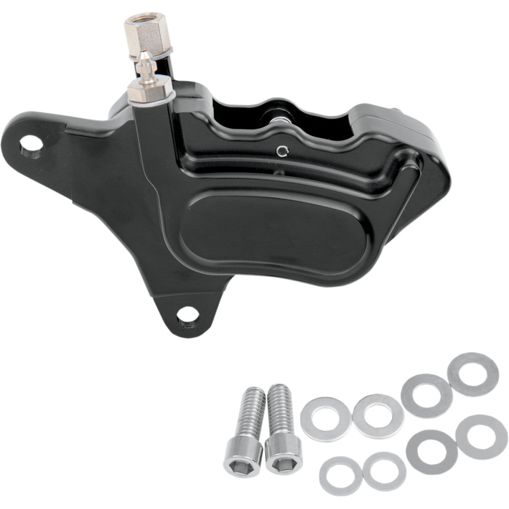 1993-1996 for Harley Wide Glide FXDWG Front Caliper SD84-99 Smooth Black