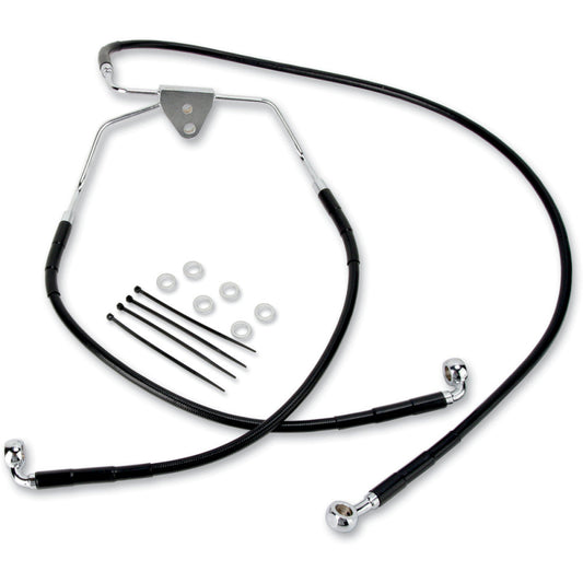 08-13 for Harley FLHT/FLHR DS Ext Front Brake Line Kit +10 Lower/Upper W/O ABS