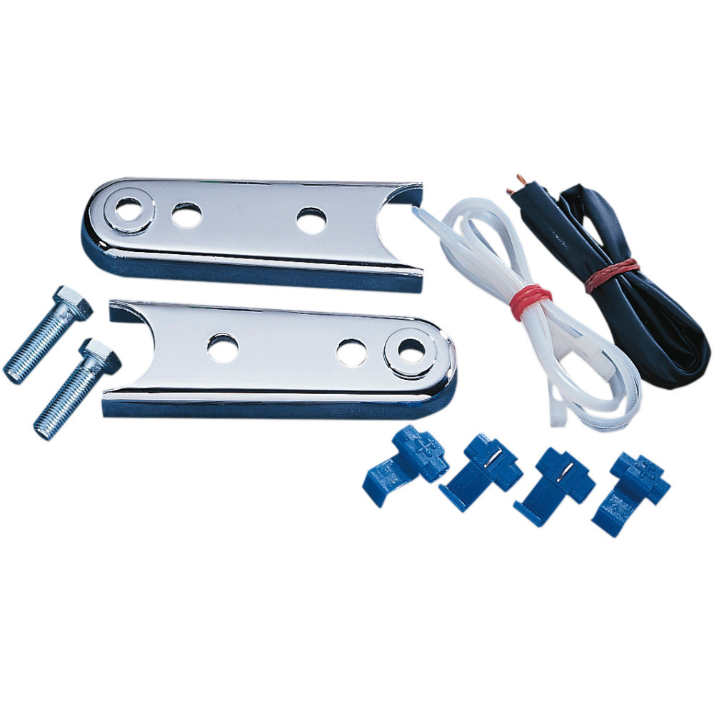 86-90 for Harley Softail Custom FXSTC Turn Signal Relocation Kit '84-'01 FXST