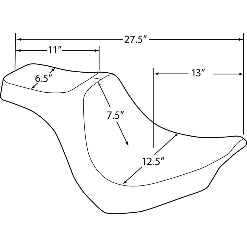 2018-2021 for Harley Softail Fat Boy 114 FLFBS Predator III Seat Smooth Vinyl