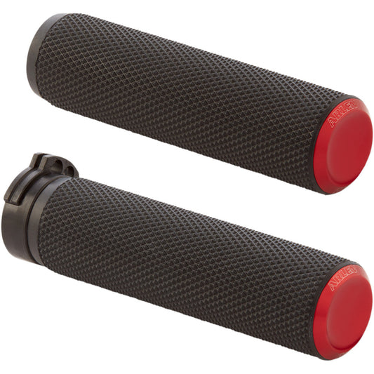 2010-2021 for Harley Forty-Eight XLX ARLEN NESS Grips Knurled Cable Red 07-336