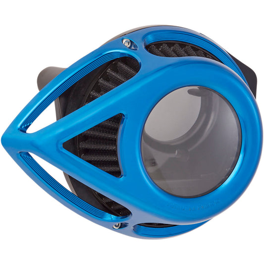 18-21 for Harley Softail Slim FLSL ARLEN NESS Clear Tear Air Cleaner Blue 18-975