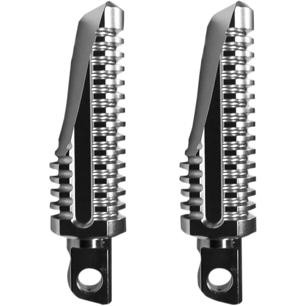 2011-2019 for Harley 883 SuperLow XLL BURLY BRAND Havoc Footpegs Clear Anodized