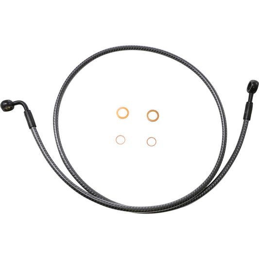 86-91, 97 for Harley Softail Custom FXSTC Brake Line Front 180/90 48" KARBONFIBR