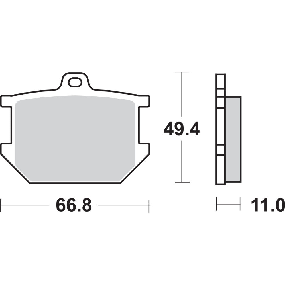 1977 for Yamaha XS 360 SBS HF Brake Pads XS 360 507HF