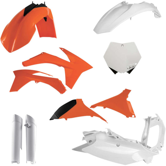2011-2012 for KTM 250 SX-F ACERBIS Full Replacement Body Kit OE Orange/White
