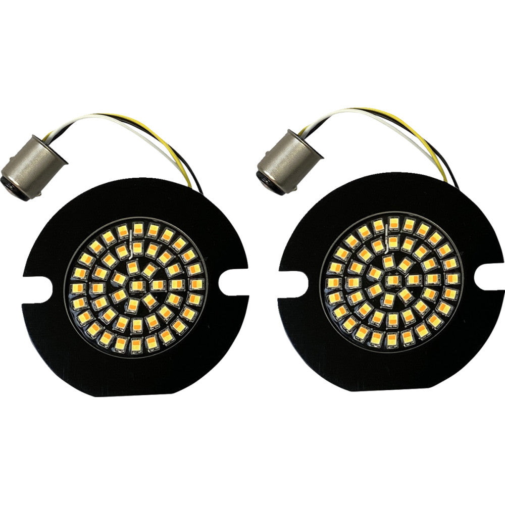 2021 for Harley Road King EFI FLHR Amber/White LED Turn Signal Inserts