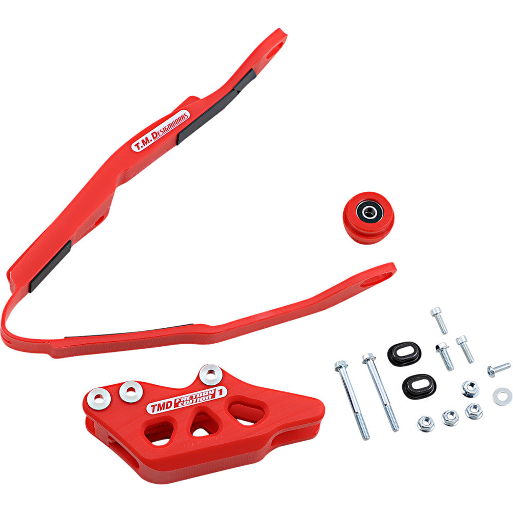 2008-2016 for Honda CRF450X T.M. DESIGNWORKS Chain Guide/Slider Red HCP-H06-RD