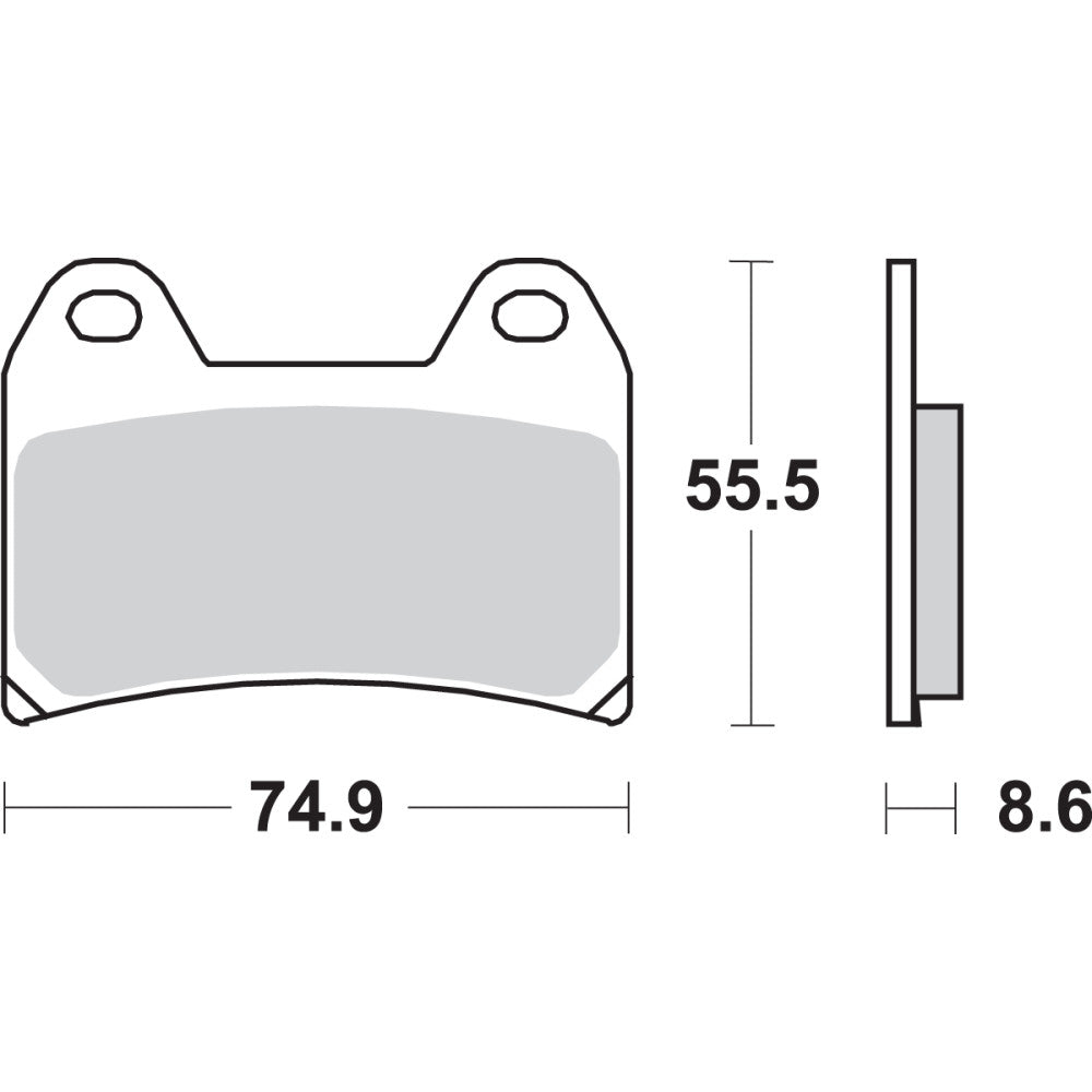 2015-2019 for KTM 1290 Super Adventure SBS Dual Carbon Brake Pads 706DC