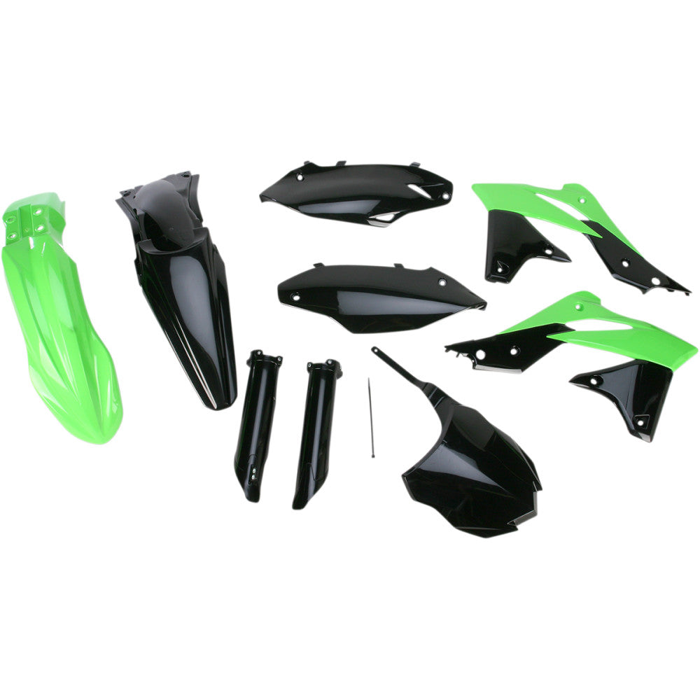 2013-2016 for Kawasaki KX 250 F Full Replacement Body Kit OE Black/Green KX250F