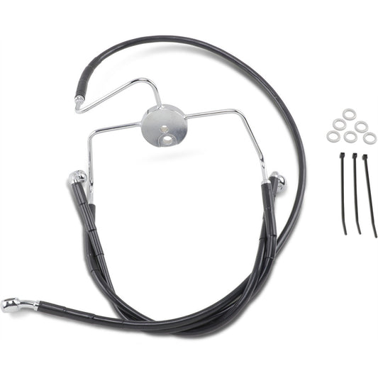 99-07 for Harley FLHR, 99-06 FLTR/I DS Ext Front Brake Line Kit +6 Lower/Upper