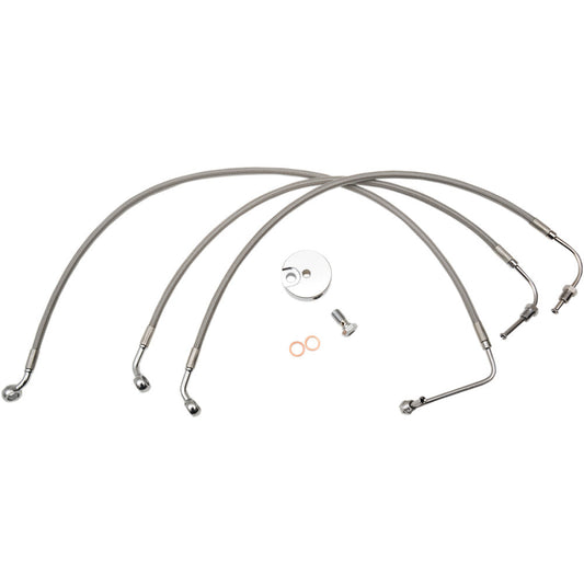 2014-19 for Harley Street Glide Special FLHX Stainless Steel Brake Line Kit