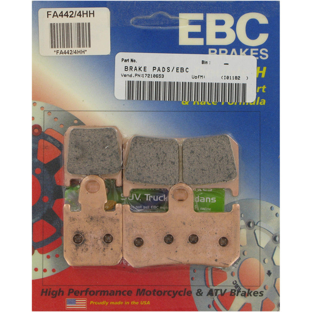 09-'16 for Yamaha VMX1700 V-Max EBC Brake Pads