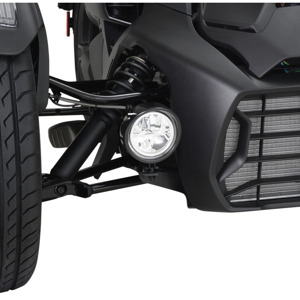 2019-2021 for Can-Am Ryker 600 ACE SHOW CHROME LED Driving Light Kit Black Ryker