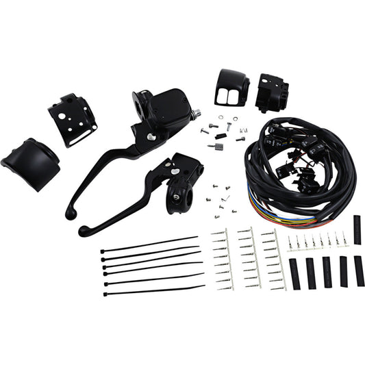 99-11 for Harley FXD FXDWG Handlebar Controls Kit W/ Mech Clutch Single Disc