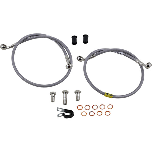 2007-2019 for Kawasaki Ninja ZX-6R GALFER Brake Line Stainless Steel FK003D584-2