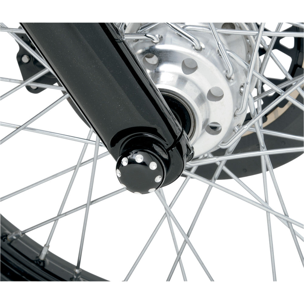 2015-2020 for Harley Freewheeler FLRT COVINGTONS Axle Cap Black C0010-B