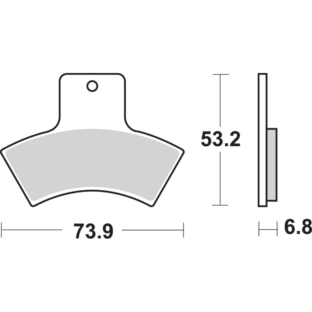 98-04 for Polaris Scrambler 500 4x4 SBS Off-Road Sintered Brake Pads 755SI