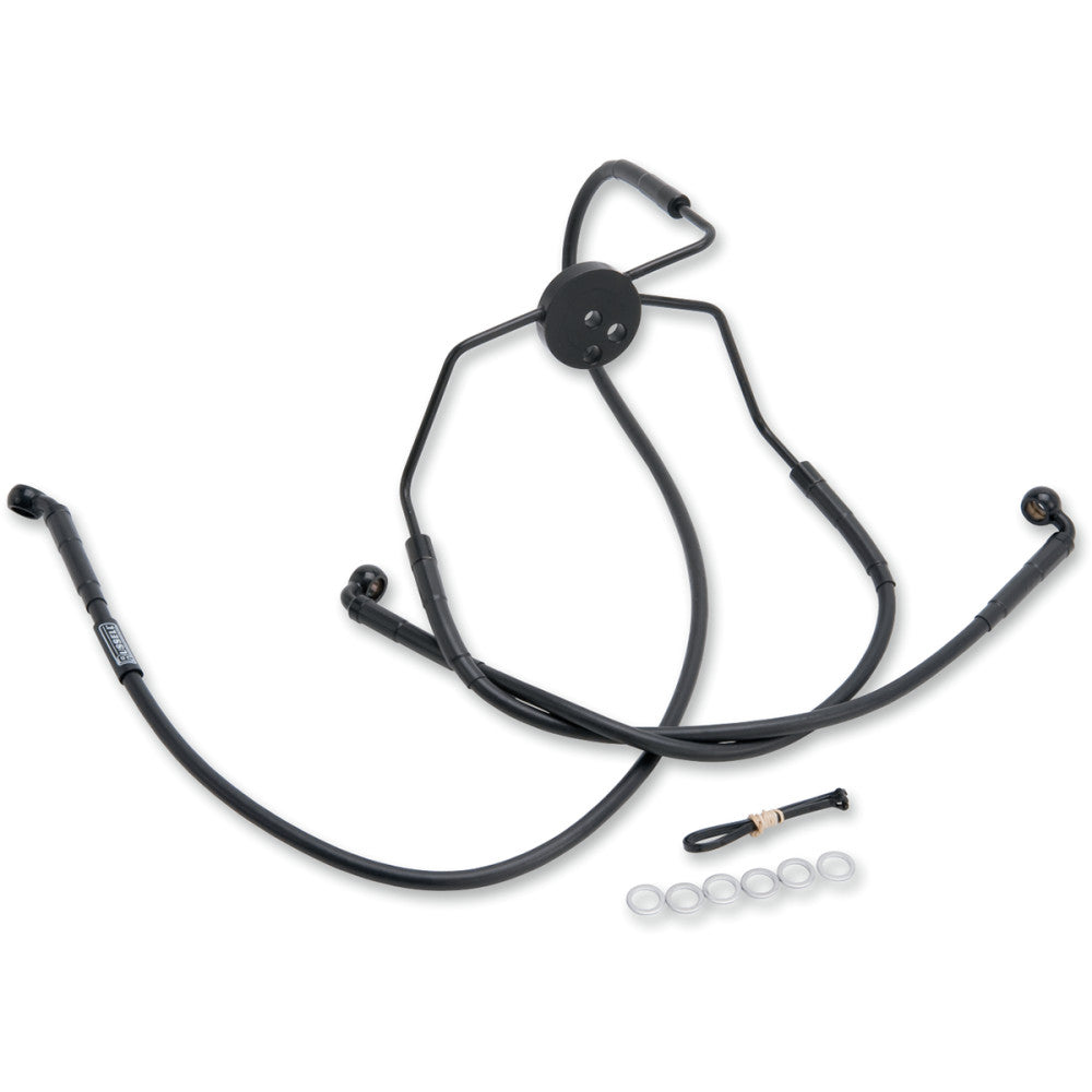 2009-2013 for Harley Road King EFI FLHR Brake Line Front +8
