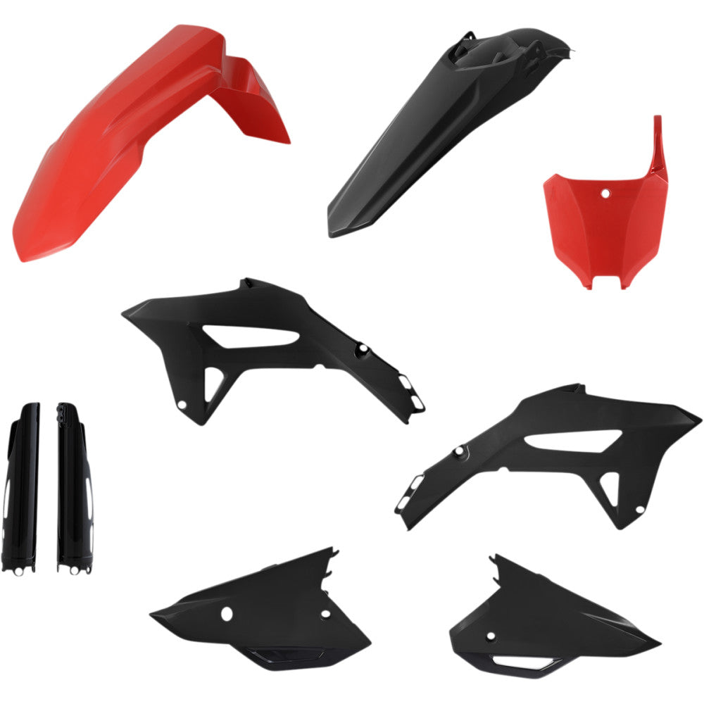 2021 for Honda CRF450R ACERBIS Full Replacement Body Kit Red/Black CRF450R