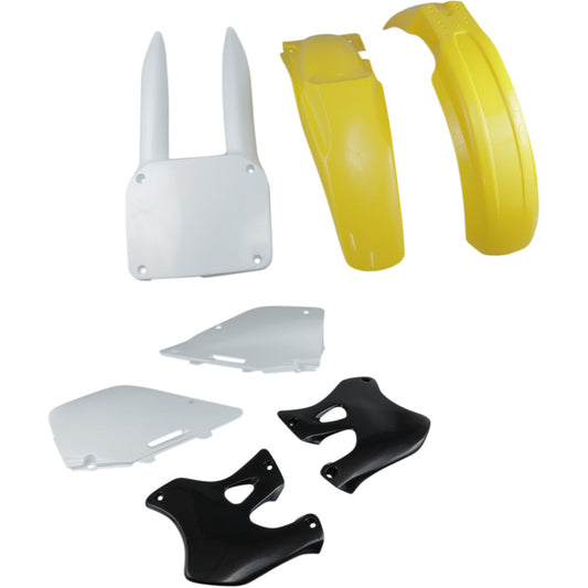 96-98 for Suzuki RM 250 UFO Replacement Body Kit Yellow/White/Black SUKIT393-999