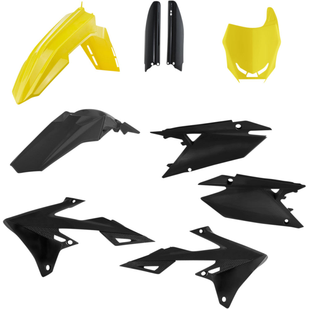 2018-2021 for Suzuki RM-Z 450 ACERBIS Full Replacement Body Kit Yellow/Black RMZ