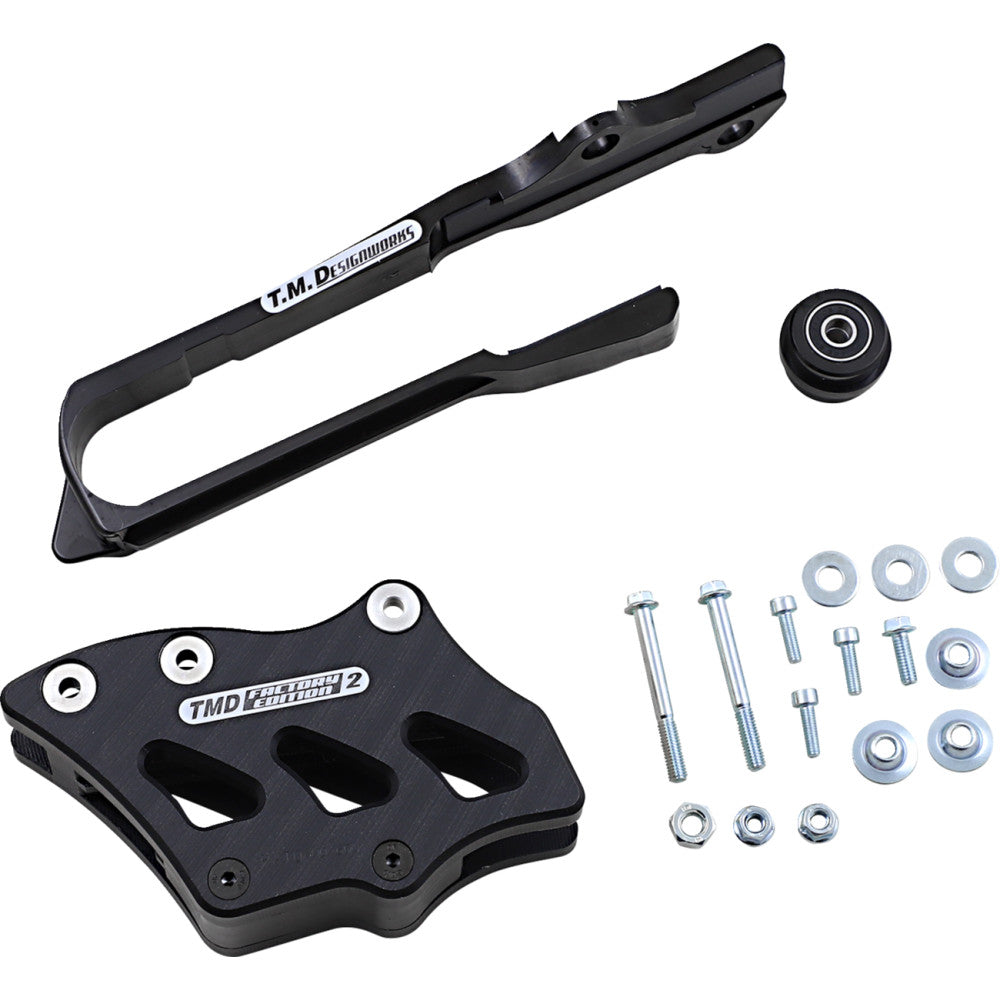 2001-2008 for Suzuki RM 125 T.M. DESIGNWORKS Chain Guide/Slider Black SCP-OR3-BK