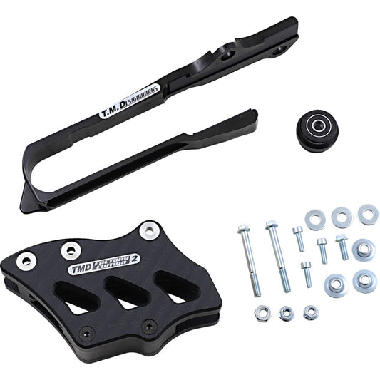 2001-2008 for Suzuki RM 125 T.M. DESIGNWORKS Chain Guide/Slider Black SCP-OR3-BK