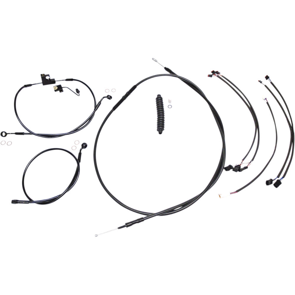 2016-2017 for Harley Low Rider S FXDLS MAGNUM Control Cable Kit XR Black 486901