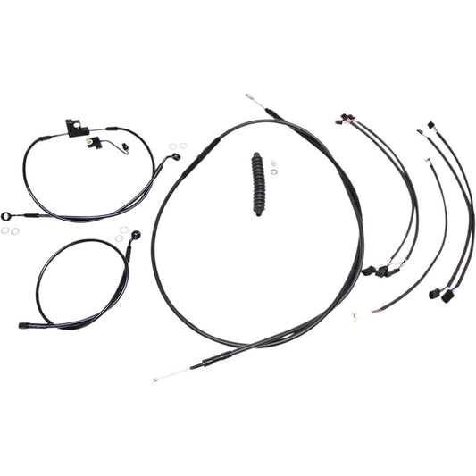 2016-2017 for Harley Low Rider S FXDLS MAGNUM Control Cable Kit XR Black 486901